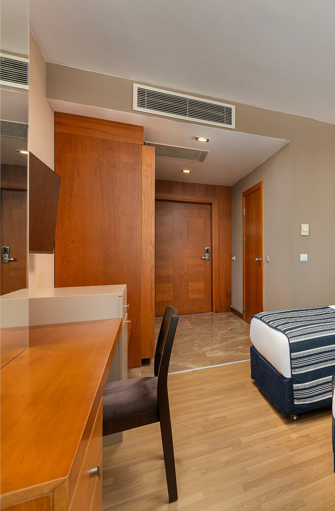 <p>The Disabled Room exhibits excellent hospitality in every aspect and provides accessible comfort in a contemporary language.</p>